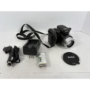 Kodak EasyShare Z712 IS 7.1MP Digital Camera - Black Extra Battery And Charger